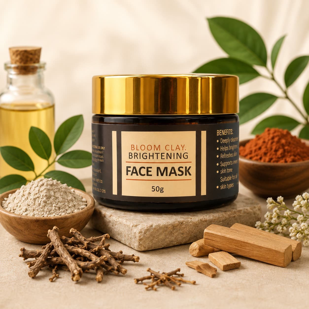 Bloom Clay Brightening Face Mask